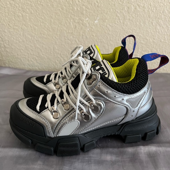 Gucci Flashtrek Trainer Shoes Sneakers 35 NEW - Picture 2 of 14